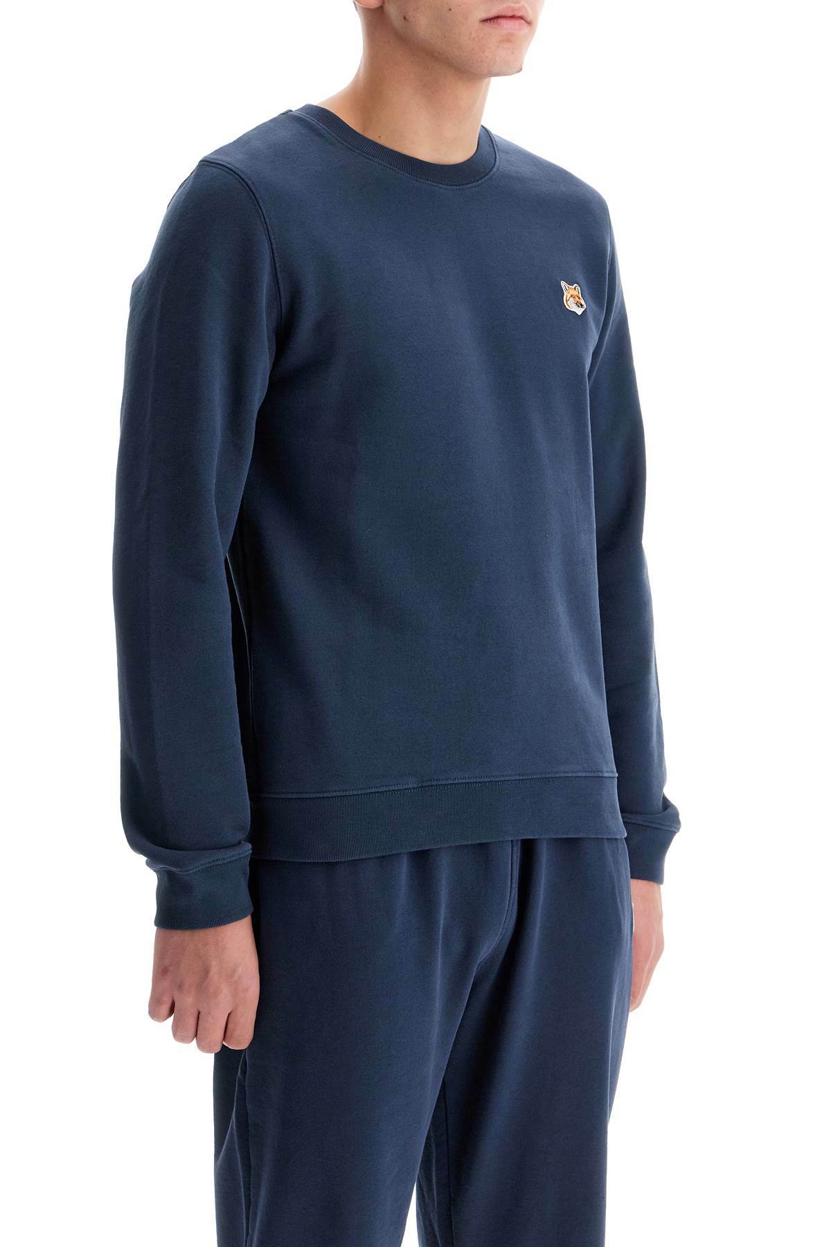 MAISON KITSUNE fox head regular fit sweatshirt Blue