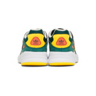 adidas Originals Grey and Yellow Yung 96 Sneakers
