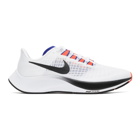 Nike White and Red Air Zoom Pegasus 37 Sneakers