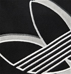 adidas Originals - Shadow Logo-Embroidered Loopback Cotton-Blend Jersey Shorts - Black