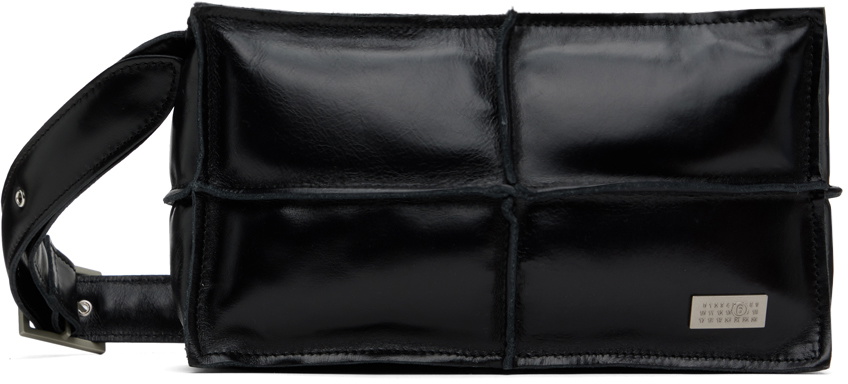 MM6 Maison Margiela Black Numeric Top Handle Mini Bag MM6 Maison