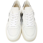 Veja White and Black V-10 Sneakers