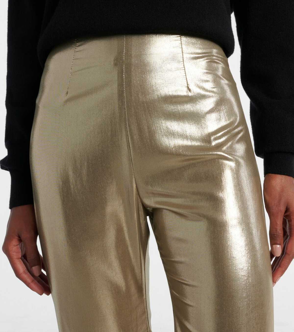 Galvan High-rise wide-leg pants