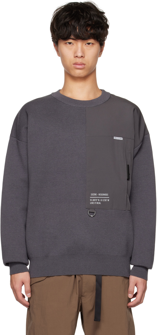 Izzue Gray Pocket Sweatshirt