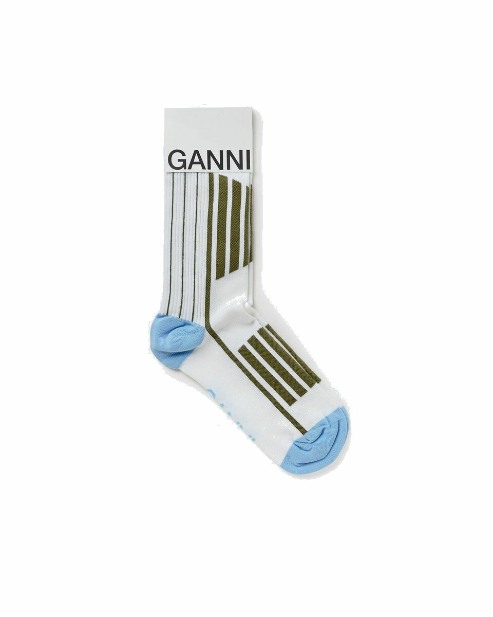 Photo: Ganni Organic Cotton Sporty Sock Multi - Womens - Socks