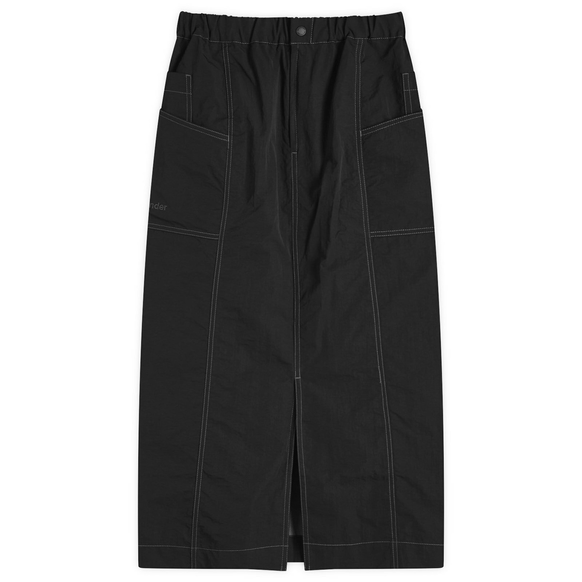 and wander Women's Crinkled Nylon Skirt in Black