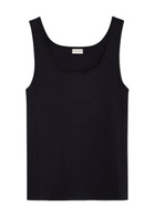Dries Van Noten Holly Ribbed Jersey Vest Navy
