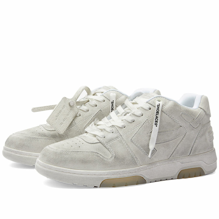 Photo: Off-White Men's Out Of Office Suede Sneakers in White