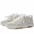 Off-White Men's Out Of Office Suede Sneakers in White