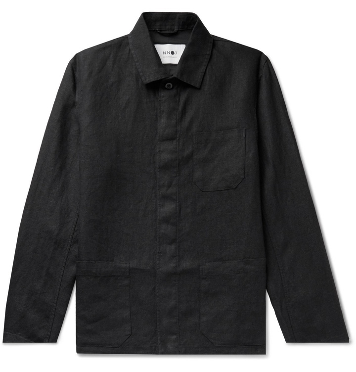 Photo: NN07 - Oscar Linen Jacket - Black