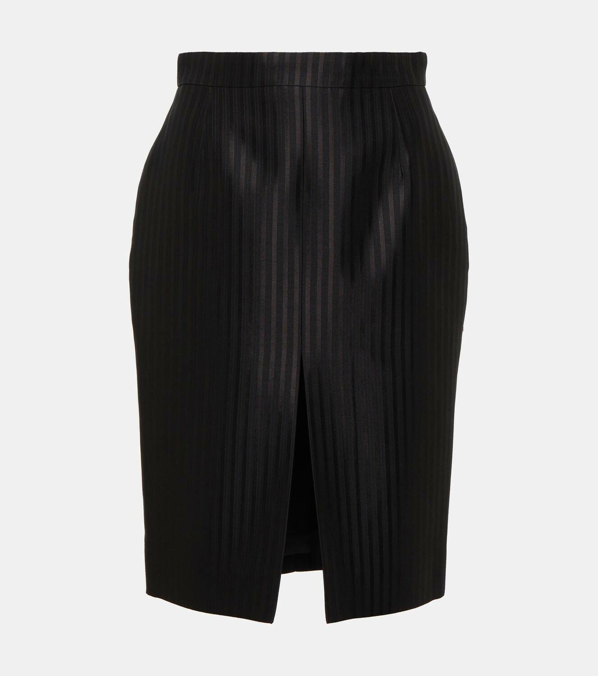 Saint Laurent Black Copper Midi Skirt