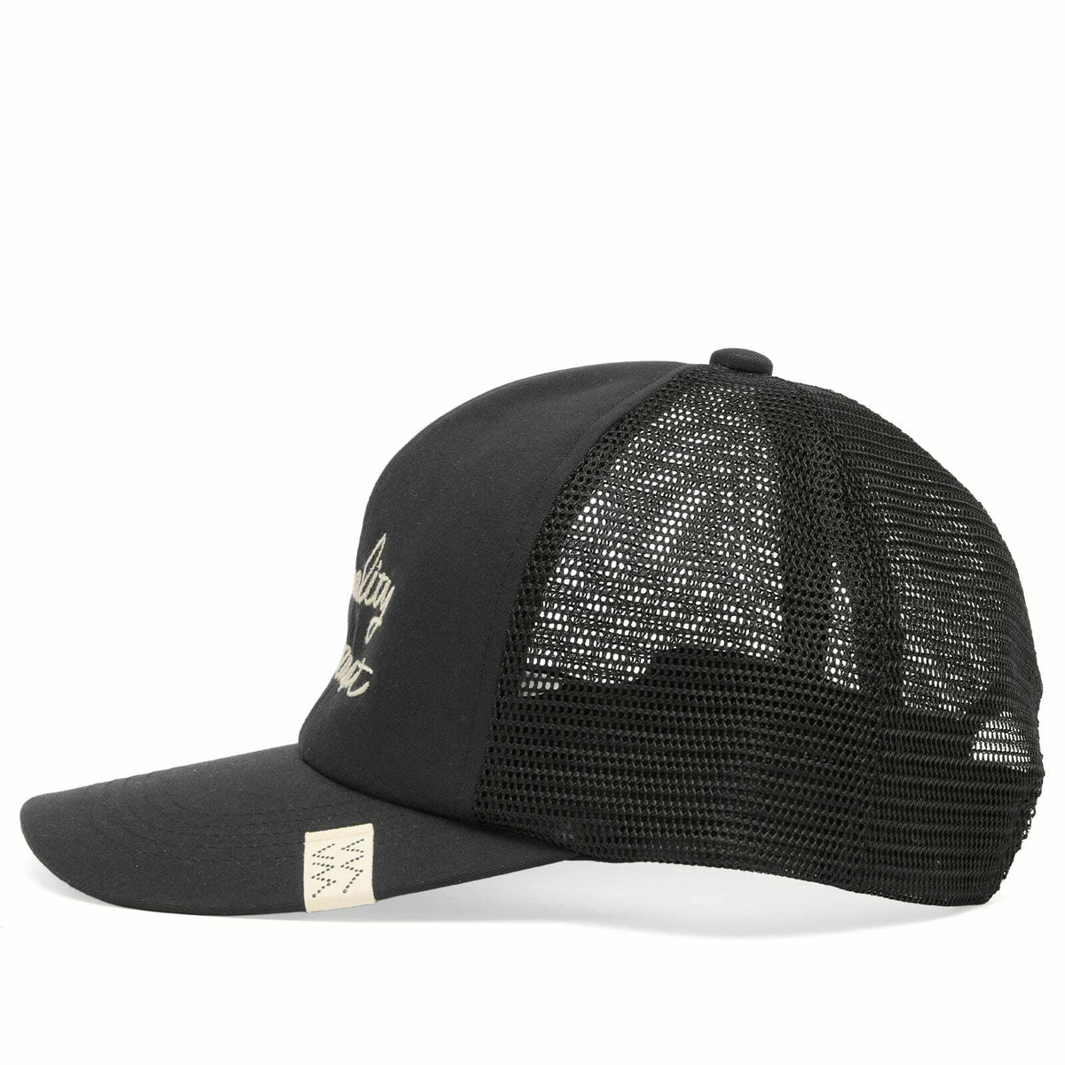 Visvim Men's Goodyear II Trucker Cap in Black Visvim