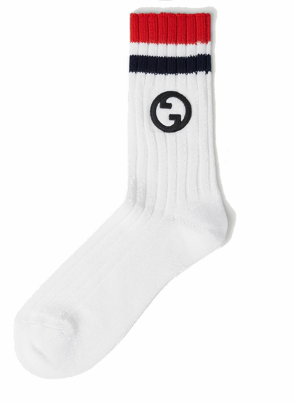 Photo: Gucci - Logo Socks in White