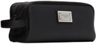 Dolce & Gabbana Black Logo Plaque Pouch