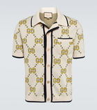 Gucci - GG cotton jacquard bowling shirt