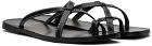 The Row Black Link Sandals