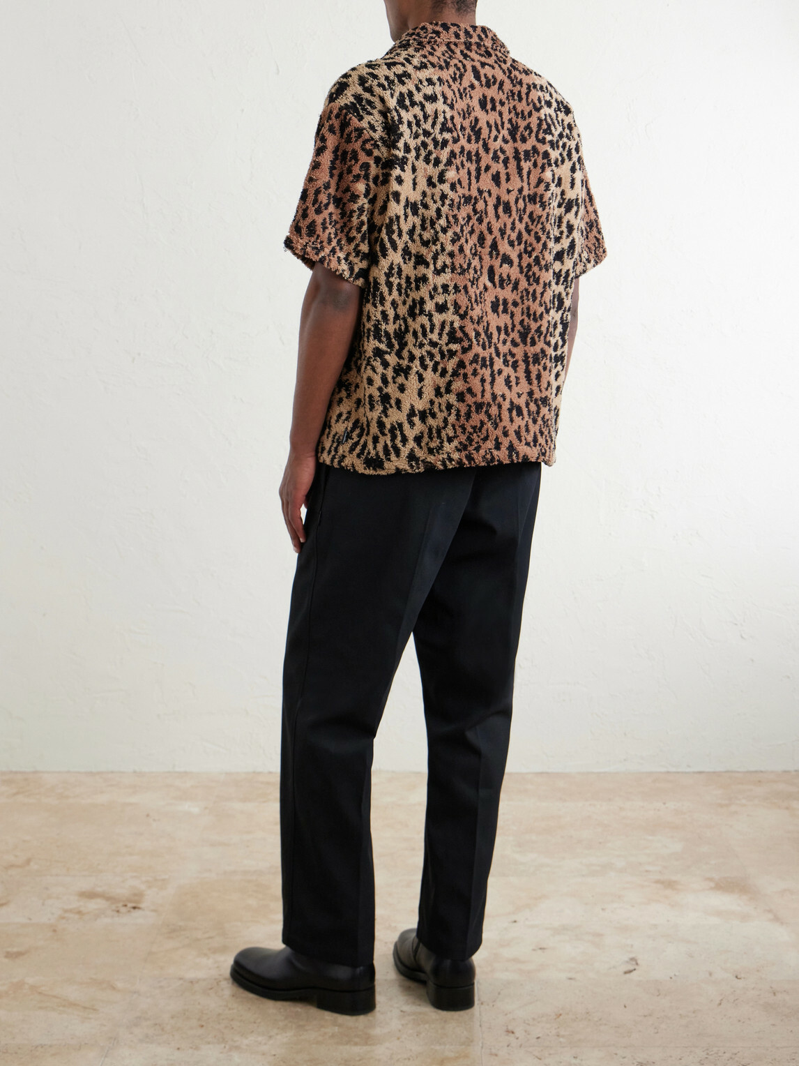 Neighborhood - Hippopotamus Leopard-Print Cotton-Blend Terry Shirt