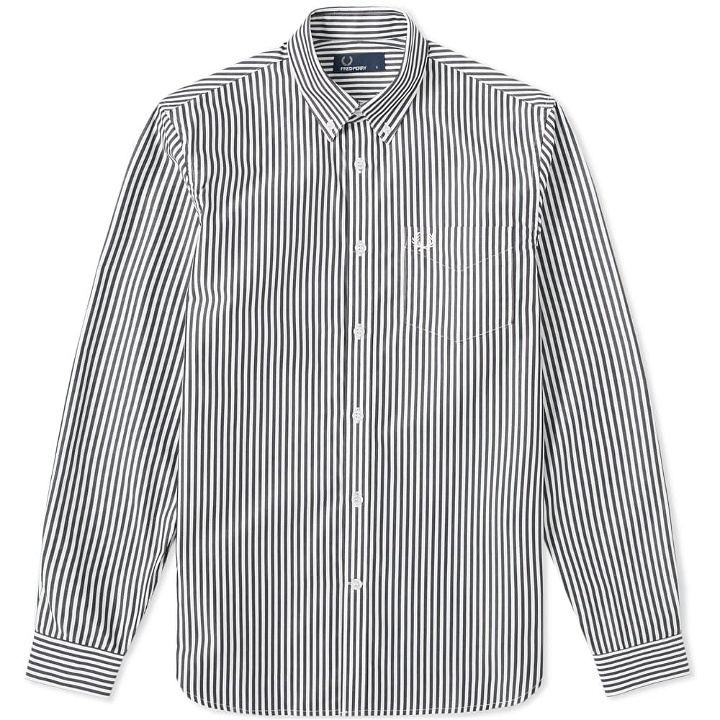 Photo: Fred Perry Vertical Stripe Button Down Oxford Shirt