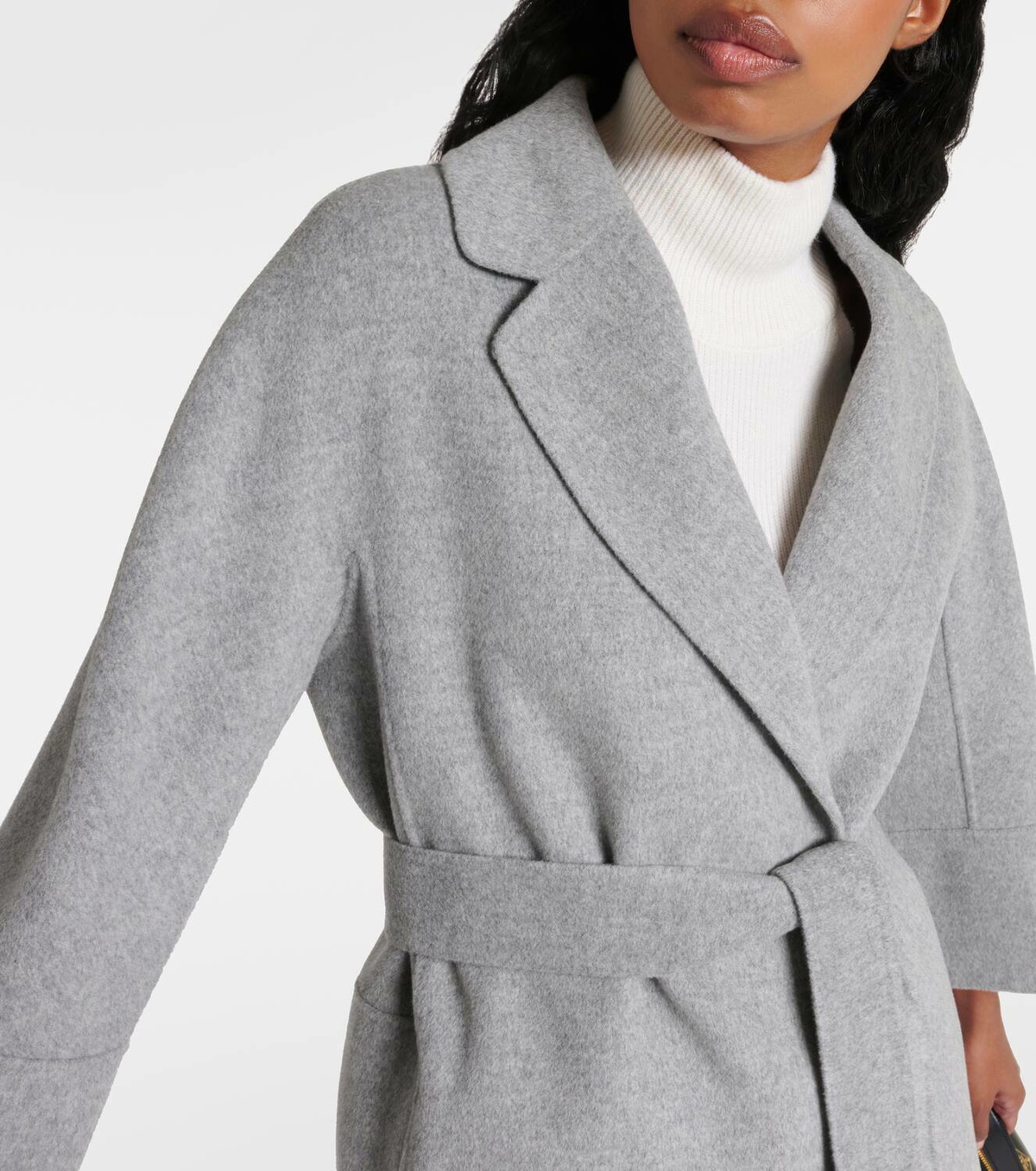 【送料 関税込】’S Max Mara Malika wrap coat Malika wool wrap coat in neutrals - S Max Mara | Mytheresa