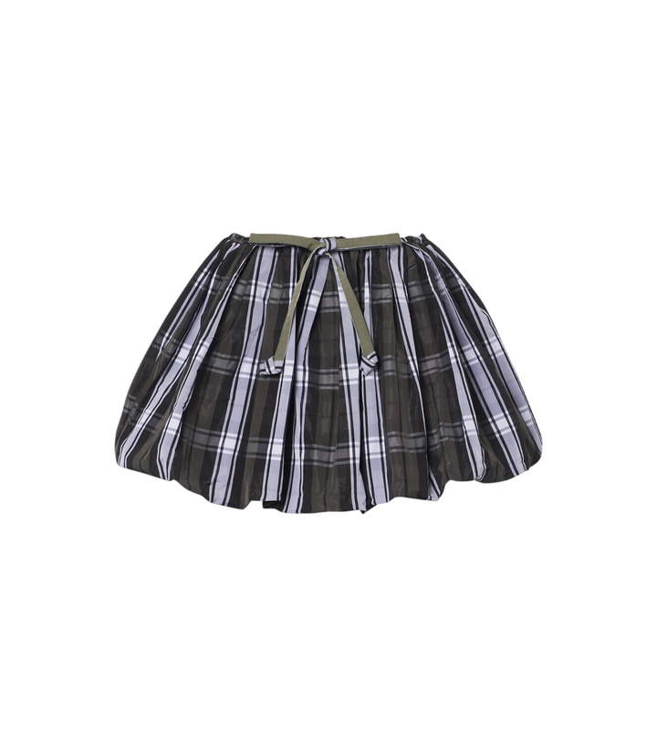 Photo: Patou Checked balloon miniskirt