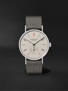 NOMOS Glashütte - Tangente 38 Limited Edition Hand-Wound 37.5mm Stainless Steel and Canvas Watch, Ref. No. 165.S50