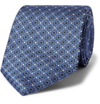 Ermenegildo Zegna - 8cm Silk-Jacquard Tie - Blue