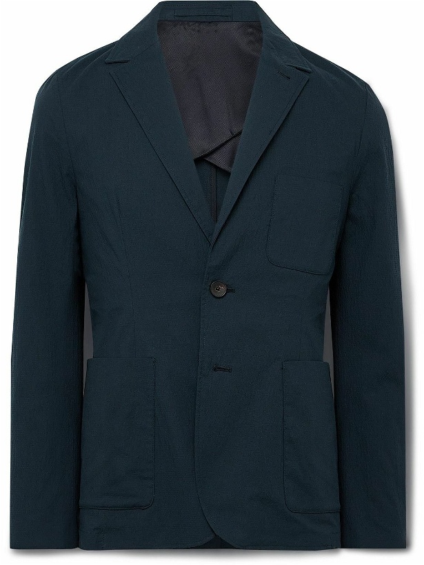 Photo: Mr P. - Cotton-Blend Seersucker Suit Jacket - Blue