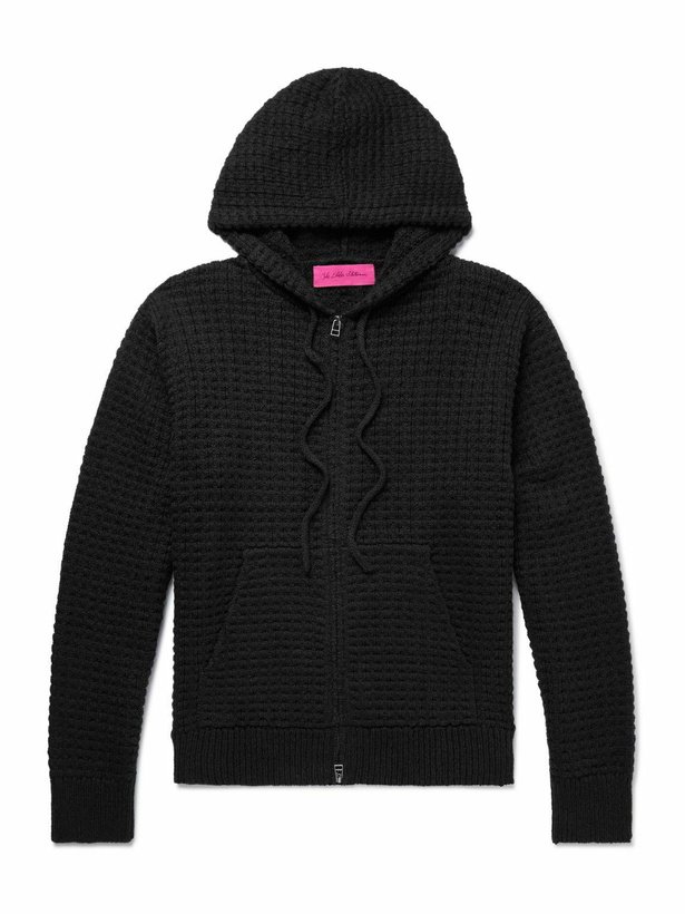 Photo: The Elder Statesman - Nora Cotton Zip-Up Hoodie - Black