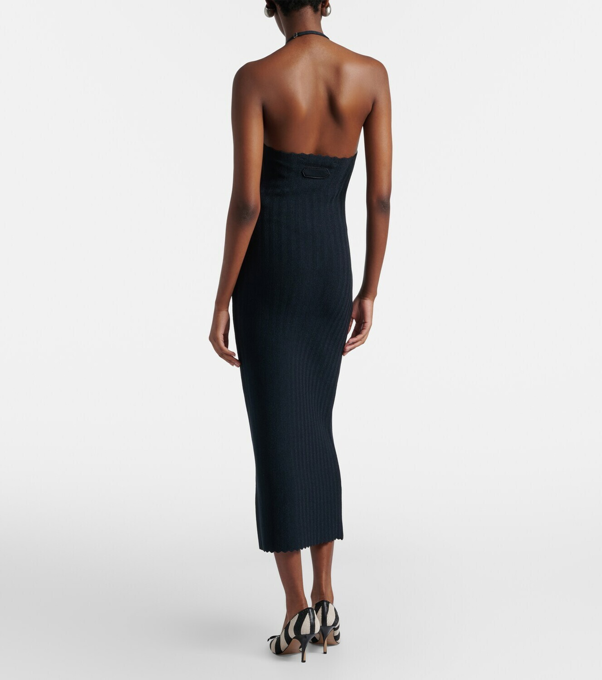 Jacquemus Tablier knitted midi dress