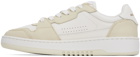 Axel Arigato White & Beige Dice Lo Sneakers