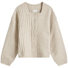 Deiji Studios Women's OS Square Cardigan in Off-White
