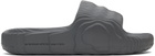 adidas Originals Gray Adilette 22 Pool Slides