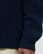 Maison Kitsune Maison Kitsune Handwriting Comfort Jumper Blue - Mens - Pullovers