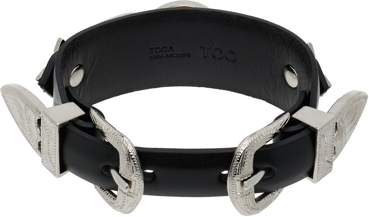 Toga Pulla Double Buckle Bangle Bracelet