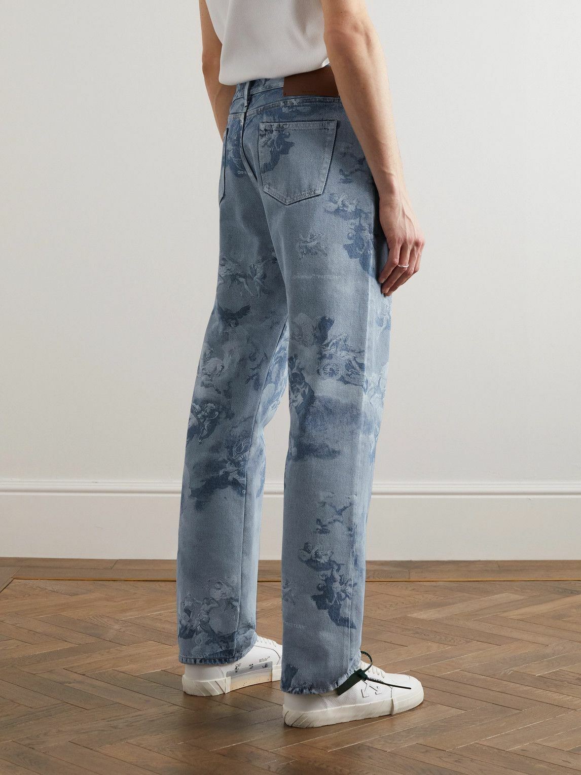 Off-White - Straight-Leg Printed Jeans - Blue Off-White