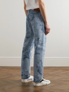 Off-White - Straight-Leg Printed Jeans - Blue