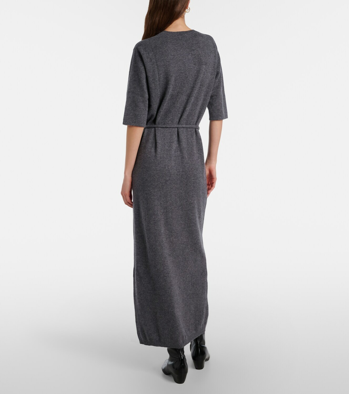 Lisa Yang Tilde belted cashmere maxi dress