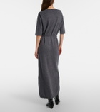 Lisa Yang Tilde belted cashmere maxi dress