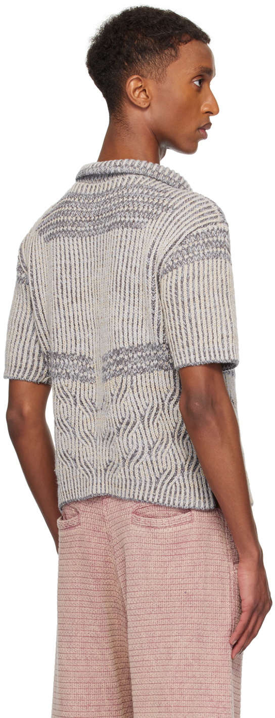 Isa Boulder SSENSE Exclusive Blue Rover Twisty Polo