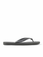 Frescobol Carioca - Fabio Logo-Embossed Rubber Flip Flops - Gray