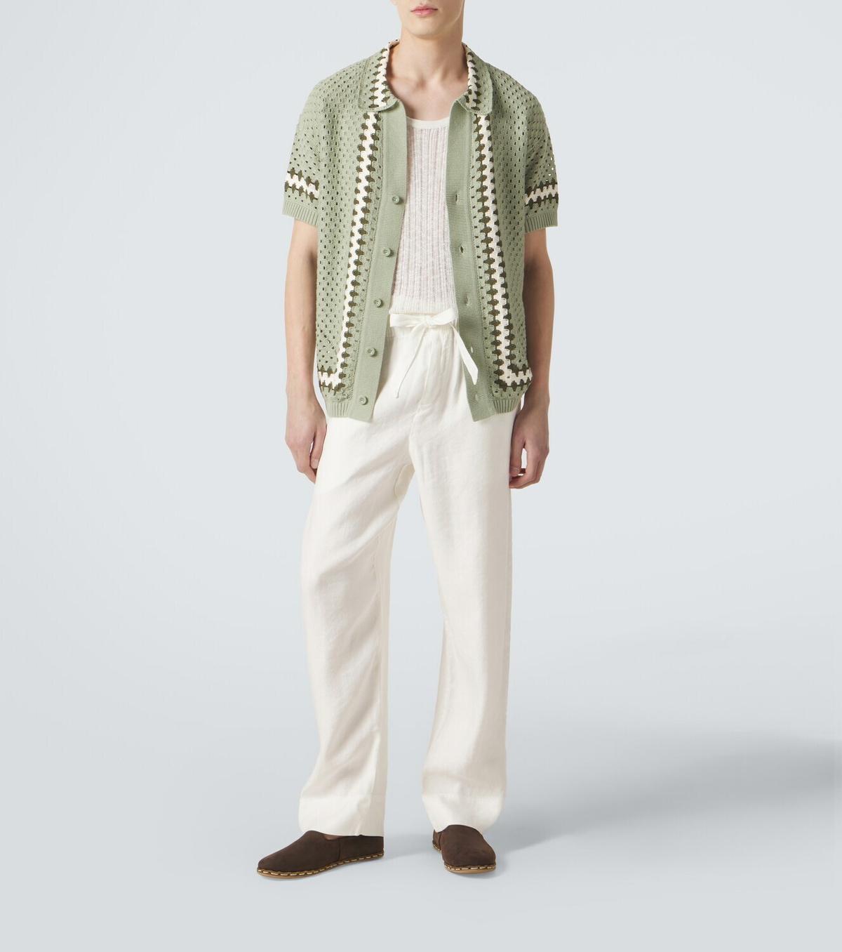 Frescobol Carioca Luan linen-blend straight pants