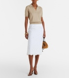 Altuzarra Clay cropped cotton and silk polo sweater