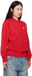 Nike Red Sportswear Club Hoodie