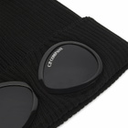C.P. Company Men's Cotton Goggle Beanie in Black 