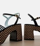Valentino Garavani Cœur Royal leather platform sandals
