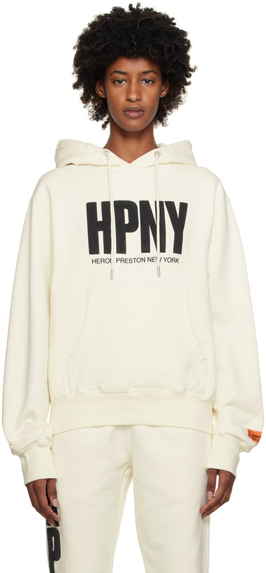 Photo: Heron Preston White 'HPNY' Hoodie