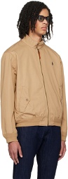 Polo Ralph Lauren Brown Embroidered Bomber Jacket