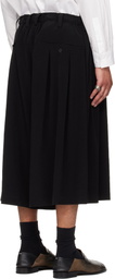 YOHJI YAMAMOTO Black 8 Tucks Trousers