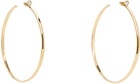 Amina Muaddi Gold Maya Hoop Large Earrings