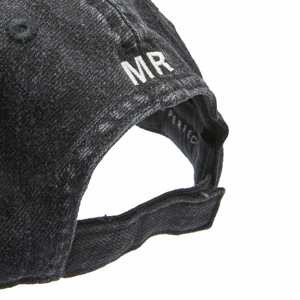 Martine Rose Women's Signature Logo Cap in Washed Black